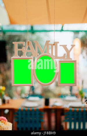 White frame for several photos Stock Photo