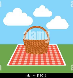 Picnic concept design Stock Vector