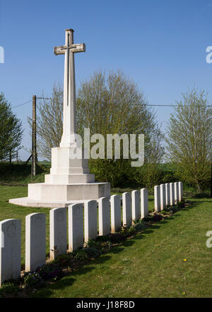 Noreuil Great War Cemetery, France Stock Photo