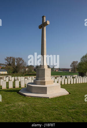 Noreuil Great War Cemetery, France Stock Photo