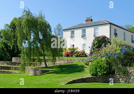 an edwardian style home in cornwall, england, uk Stock Photo