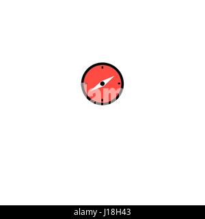 Graphics beautiful compass icon on white background Stock Vector