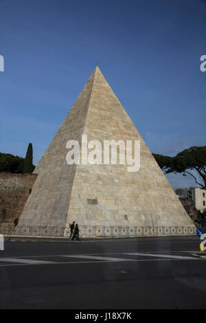 The Pyramid of Cestius is an ancient pyramid in Rome, Italy, near the ...