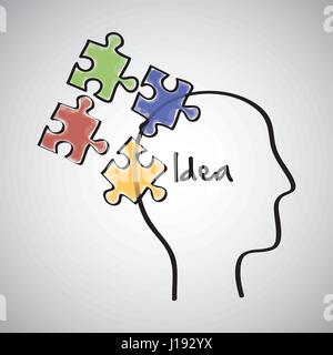 Idea design. sketch icon. White background , vector