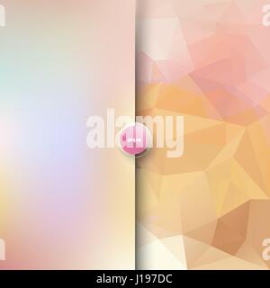 Vector square polygonal and blurred background Stock Vector