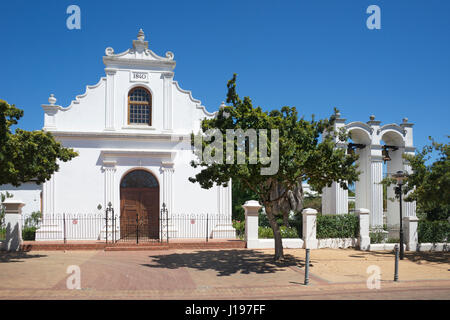 Rhenish Church example Cape Dutch architecture Stellenbosch Western Cape South Africa Stock Photo