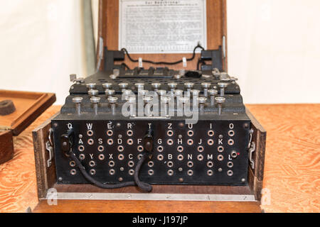 The Enigma Cipher Coding Machine from World War II Stock Photo - Alamy