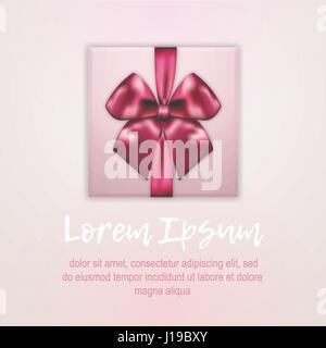 Gift box top view Stock Vector
