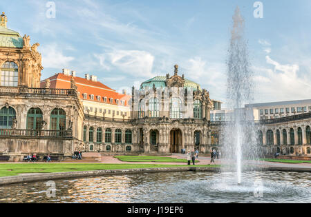 Dresden Zwinger in the historical old town of Dresden, Germany Stock Photo