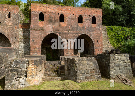 Part of the Blast Furnace buildings at the Blists Hill Victorian Town, near Madeley, Shropshire, England, UK. Stock Photo