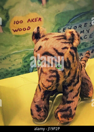 Winnie-the-Pooh Display, Children's Library, New York Public Library, NYC Stock Photo