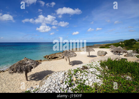 Small cosy Ancon beach being in the vicinity of the Trinidad city on Cuba Stock Photo