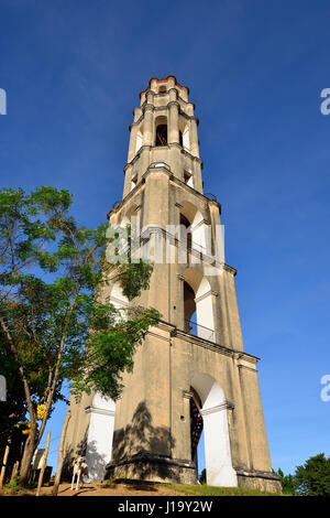 Tower in the valley to guarding the sugar plantation and slaves  from Africa which on it worked Stock Photo