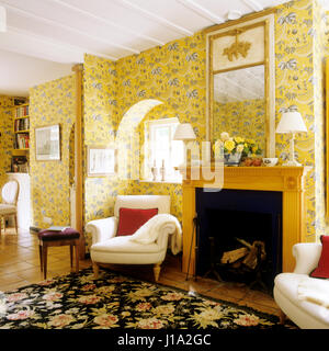 Retro living room. Stock Photo