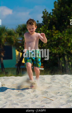 Venice Beach Florida USA  waves crashing Stock Photo