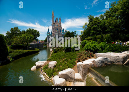 Walt Disney World castle  Orlando Florida USA Stock Photo