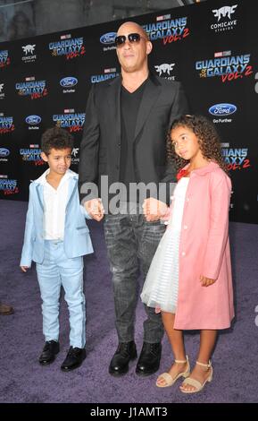 Vin Diesel, Hania Sinclair, Vincent Sinclair and Paloma Jimenez ...