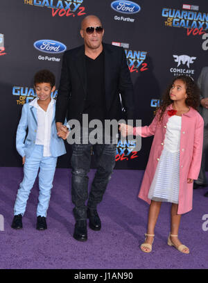 Vin Diesel, Hania Sinclair, Vincent Sinclair and Paloma Jimenez ...