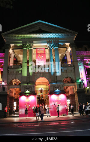 Melbourne Australia. 20th April 2017. Melbourne Town Hall plays host to  The Melbourne International Comedy Festival, the third largest comedy festival in the world since it was founded in 1987 and hosted by Barry Humphreys  with hundreds of local and international artists  and comedians and acts as  a vehicle for stand-up and cabaret acts sketch shows Credit: amer ghazzal/Alamy Live News Stock Photo