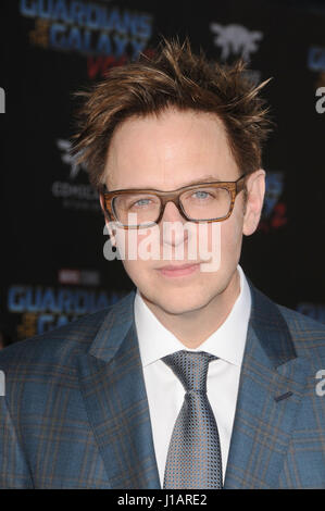 Los Angeles, California, USA. 19th Apr, 2017.  Director JAMES GUNN at the ''Guardians of the Galaxy Vol 2'' Premiere held at the El Capitan Theate, Hollywood, Los Angeles Credit: Paul Fenton/ZUMA Wire/Alamy Live News Stock Photo