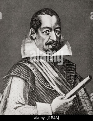 Albrecht Wenzel Eusebius von Wallenstein also von Waldstein, 1583 –  1634. Bohemian military leader and politician.  From Hutchinson's History of the Nations, published 1915 Stock Photo
