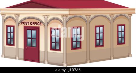 3D design for post office illustration Stock Vector