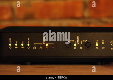 Digital image television set. Stock Photo