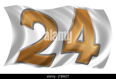 3d Red Number 24 Over White Background. 3d Render Illustration Stock Photo,  Picture and Royalty Free Image. Image 71499296.