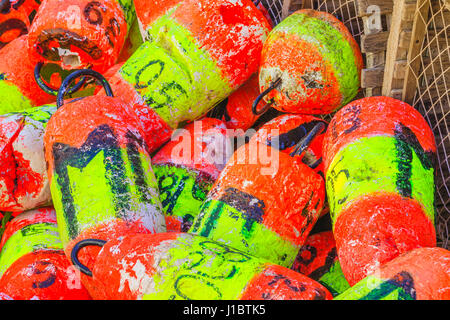 Buoys in Prince Edward Island, Canada Stock Photo