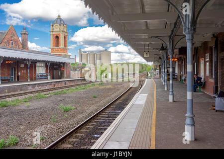 Bury St Edmunds railway station in Suffok, UK Stock Photo