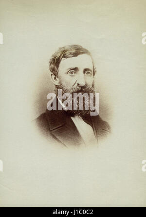 Henry David Thoreau (1817-62),Portrait,1861 Stock Photo