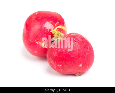 Radishes isolated on white background Stock Photo