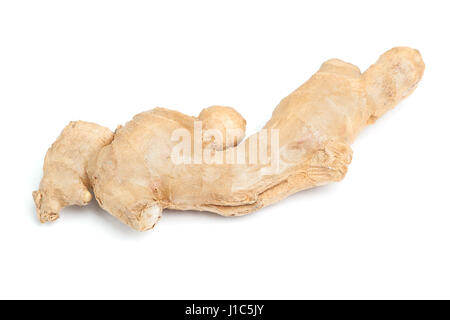 Root ginger isolated on white background Stock Photo