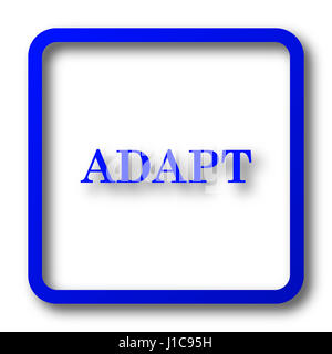 Adapt icon. Adapt website button on white background. Stock Photo