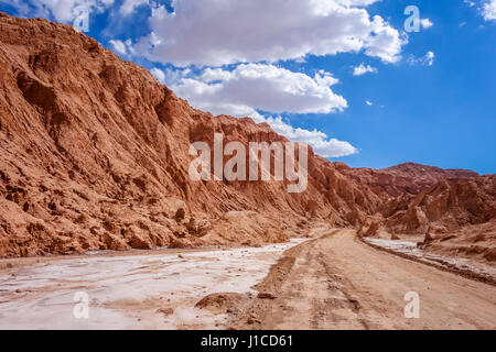 Valle de la muerte landscape in San Pedro de Atacama, Chile Stock Photo