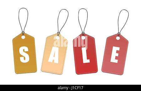 Vector Sale Tags / Labels Stock Vector