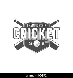 Cricket club emblem and design elements. Cricket club logo design ...