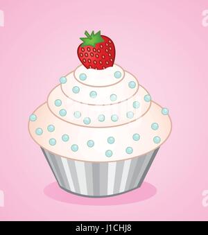 vector cupcake Stock Vector