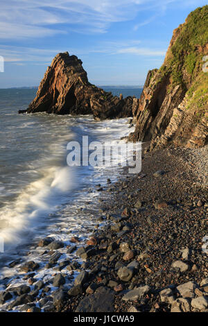 Blackchurch Rock at Mouthmill near Clovelly in North Devon. Stock Photo