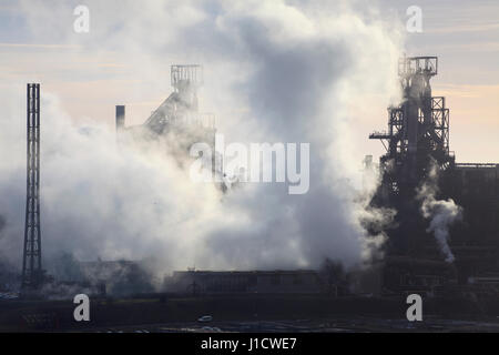 Port Talbot Steel Works, South Wales Stock Photo