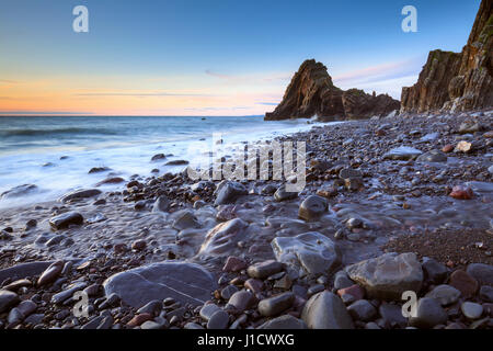 Black Church Rock in Mouthmill, near Clovelly in North Devon Stock Photo