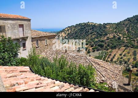 Panoramic view of Rocca Imperiale. Calabria. Italy. Stock Photo