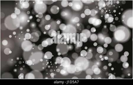 Silver glitter on a black background. - Vektorgrafik . eps 10