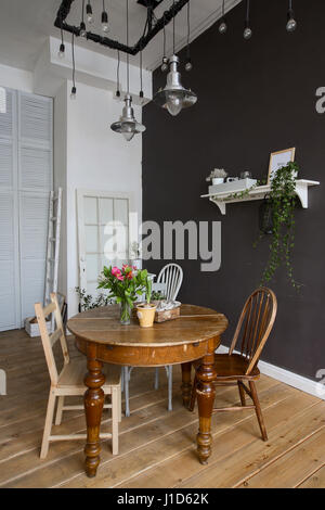 Interior of a dining room Stock Photo