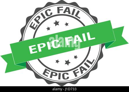Epic fail stamp illustration Stock Vector