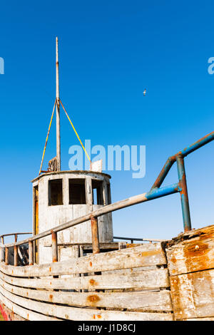Old derelict wooden ship wreck closeup Stock Photo - Alamy