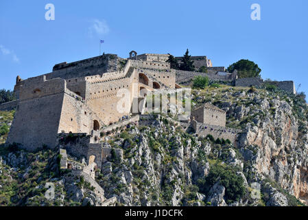 Palamidi castle in Nafplio town, Peloponnese, Greece Stock Photo