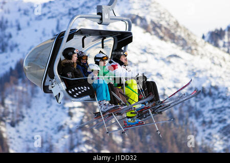 Ski piste in Flachau Austria Stock Photo Alamy