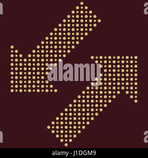 Fine Vector Dotted Arrows Stock Vector