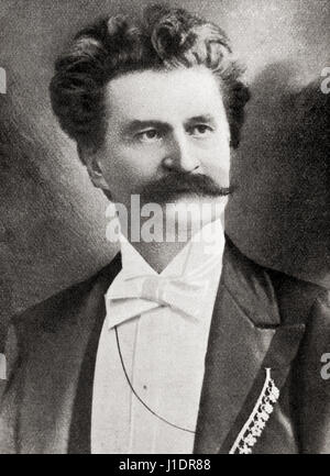 Johann Strauss II, 1825 – 1899, aka Johann Strauss Jr., the Younger and Johann Baptist Strauss. Austrian composer.  From Hutchinson's History of the Nations, published 1915